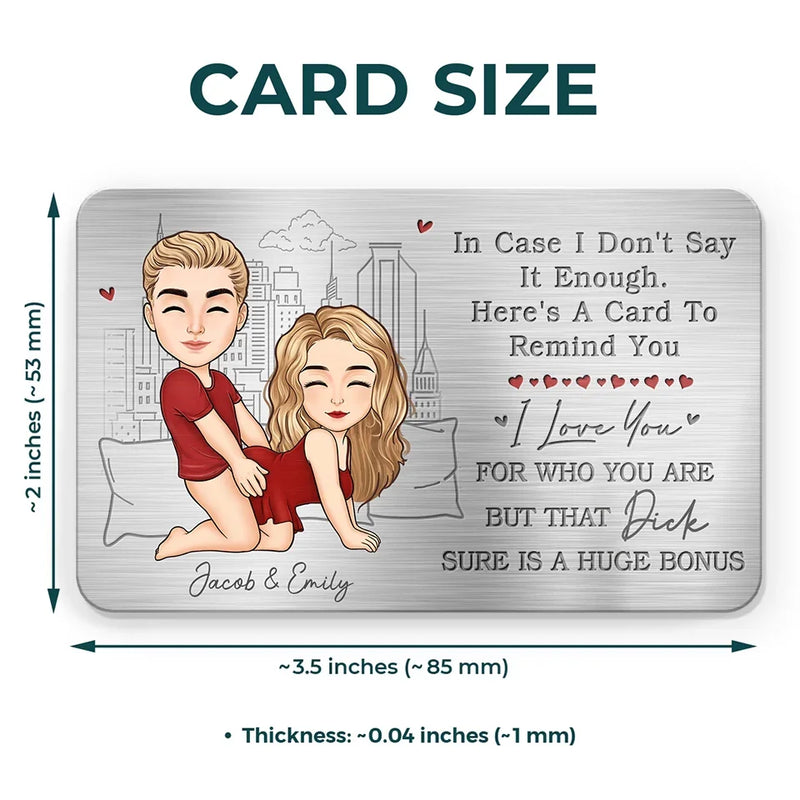 Like Rain, I Fell For You - Couple Personalized Custom Aluminum Wallet Card - Gift For Husband Wife, Anniversary