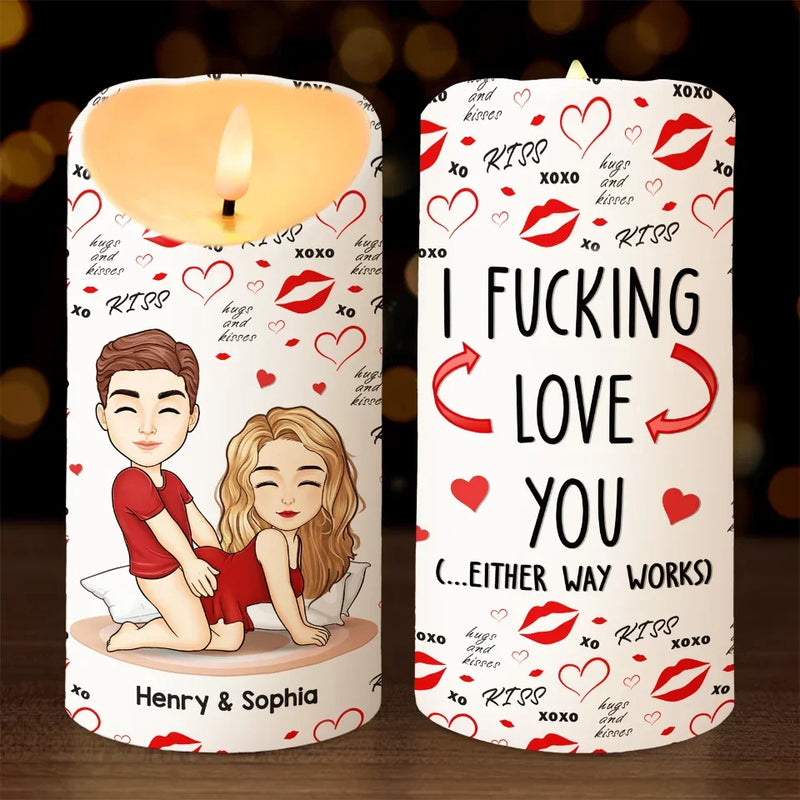 You’re The Best Part Of My Every Day - Couple Personalized Custom LED Candle - Gift For Husband Wife, Anniversary