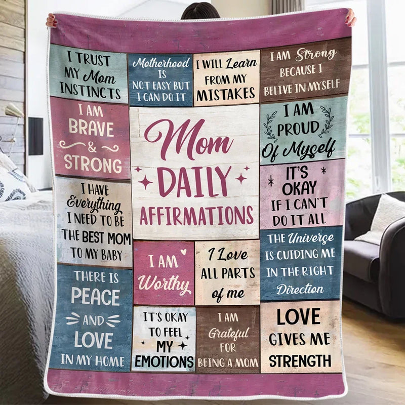 I Am My Child’s Safe Place - Affirmation Personalized Custom Blanket - Gift For Mom, Yourself