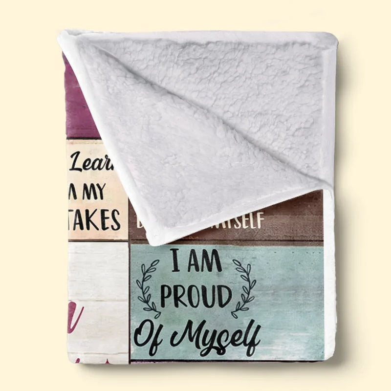 I Am My Child’s Safe Place - Affirmation Personalized Custom Blanket - Gift For Mom, Yourself