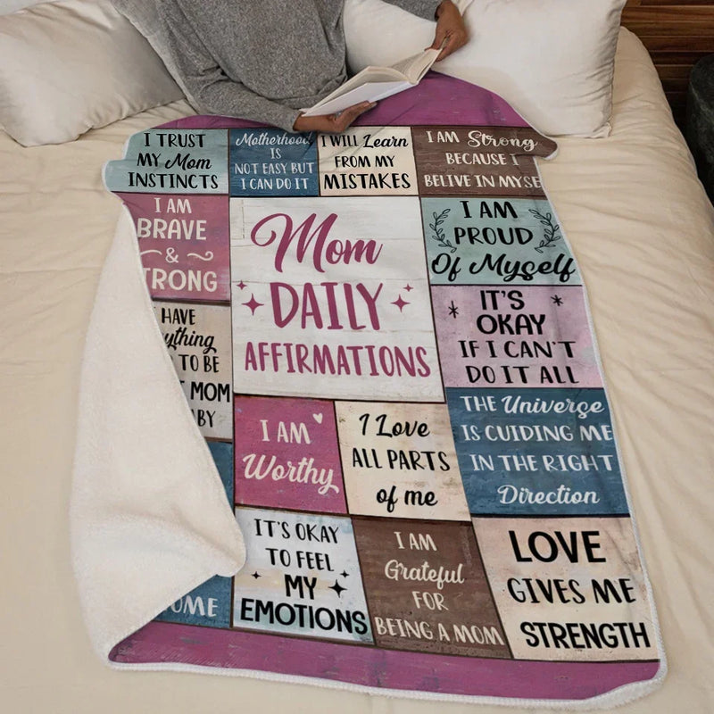 I Am My Child’s Safe Place - Affirmation Personalized Custom Blanket - Gift For Mom, Yourself