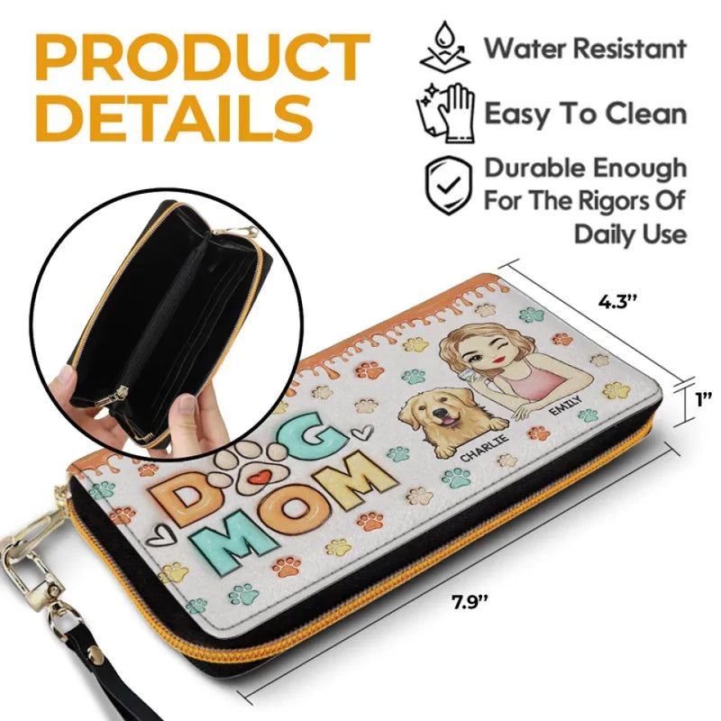 Life Is Better With A Loyal Companion - Dog & Cat Personalized Custom 3D Inflated Effect Printed Leather Long Wallet -  Gift For Pet Owners, Pet Lovers