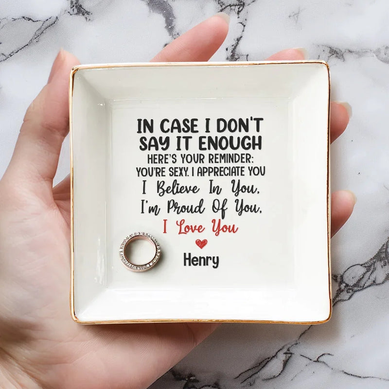 You're Sexy, I Appreciate You - Couple Personalized Custom Jewelry Dish - Gift For Husband Wife, Anniversary