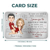 You Make My Heart Happy - Couple Personalized Custom Aluminum Wallet Card - Gift For Husband Wife, Anniversary