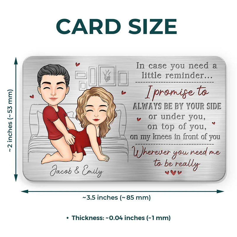 You Make My Heart Happy - Couple Personalized Custom Aluminum Wallet Card - Gift For Husband Wife, Anniversary