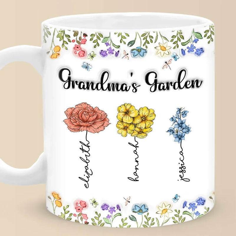 Your Affection Binds Us As One - Family Personalized Custom 3D Inflated Effect Printed Mug - Gift For Mom, Grandma