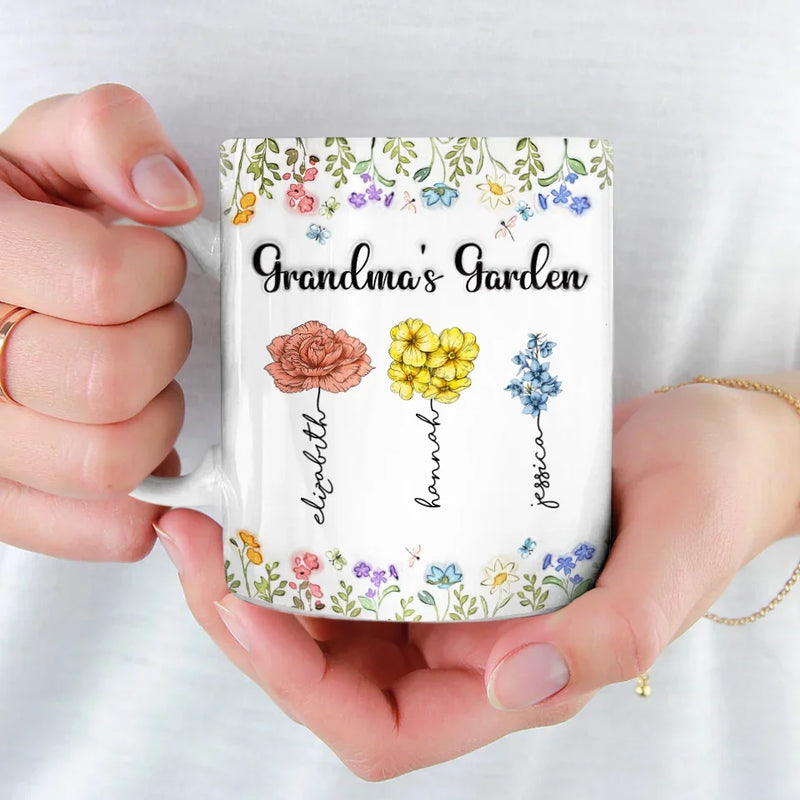 Your Affection Binds Us As One - Family Personalized Custom 3D Inflated Effect Printed Mug - Gift For Mom, Grandma