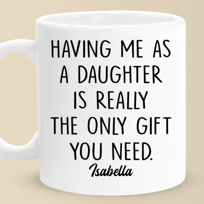 Being My Parent Is The Ultimate Blessing - Family Personalized Custom Mug - Gift for Mom, Dad