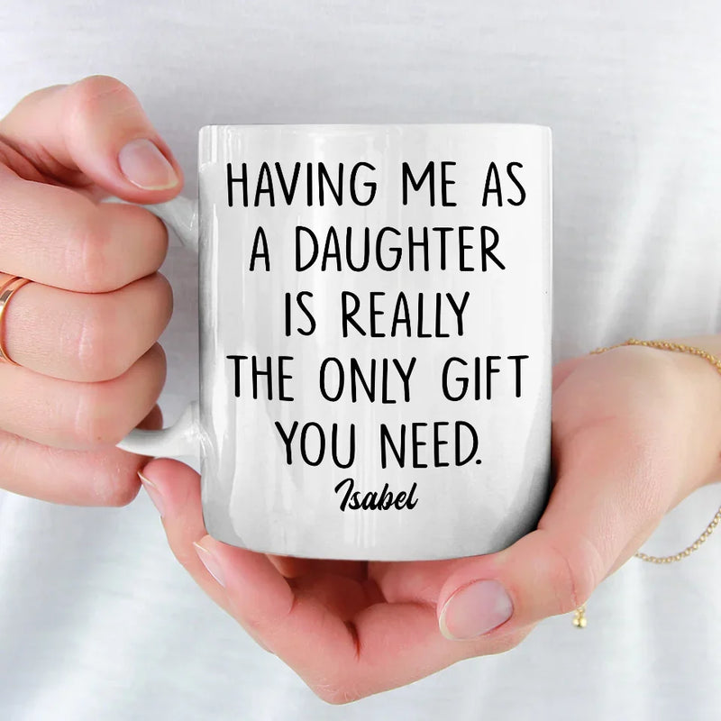 Being My Parent Is The Ultimate Blessing - Family Personalized Custom Mug - Gift for Mom, Dad