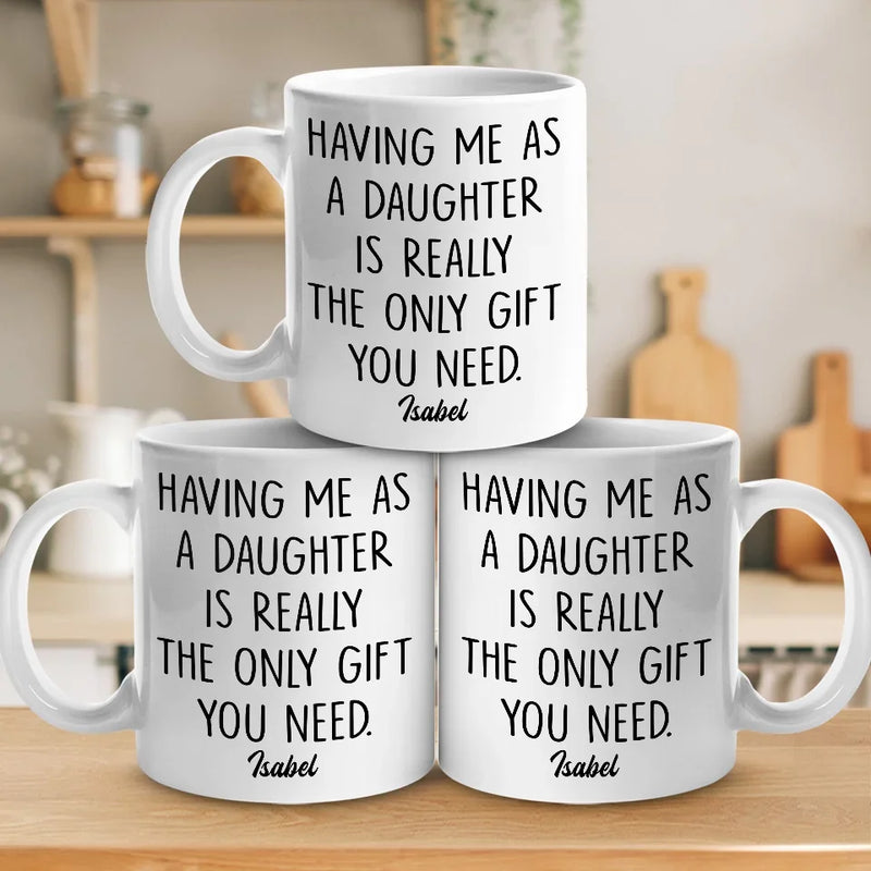 Being My Parent Is The Ultimate Blessing - Family Personalized Custom Mug - Gift for Mom, Dad