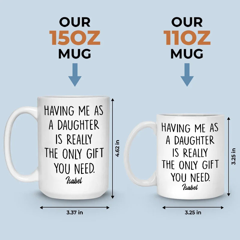 Being My Parent Is The Ultimate Blessing - Family Personalized Custom Mug - Gift for Mom, Dad