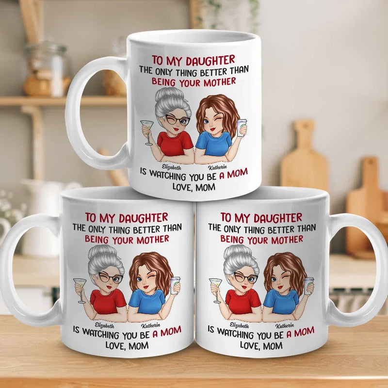 My Greatest Reward Is Seeing You Thrive As A Mother - Family Personalized Custom Mug - Gift For Mom, Daughter