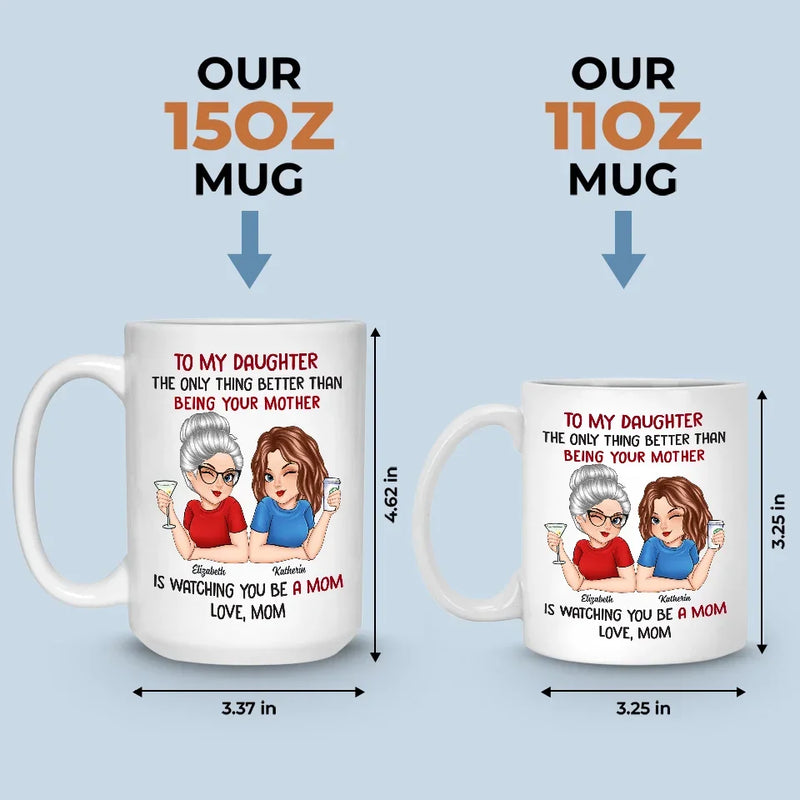 My Greatest Reward Is Seeing You Thrive As A Mother - Family Personalized Custom Mug - Gift For Mom, Daughter