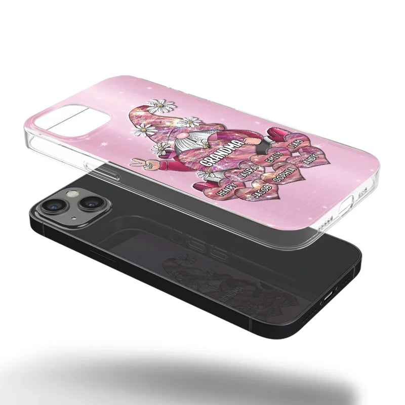 Grandmas Sprinkle Love Like Fairy Dust, Making Everything Magical - Family Personalized Custom Clear Phone Case - Gift For Mom, Grandma