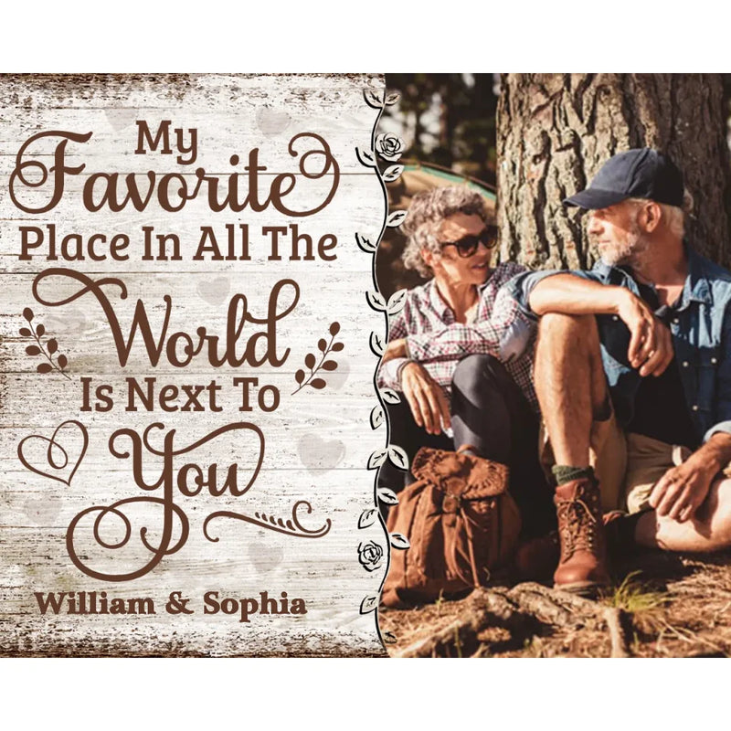 I Love You - Printable Digital File, Digital PNG Download - Custom Photo Couple Personalized Horizontal File - Gift For Husband Wife, Anniversary