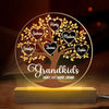 Life Becomes More Joyful And Meaningful With Grandchildren In It - Family  Personalized Custom Shaped 3D LED Light - Gift For Grandma, Grandpa, Grandkid