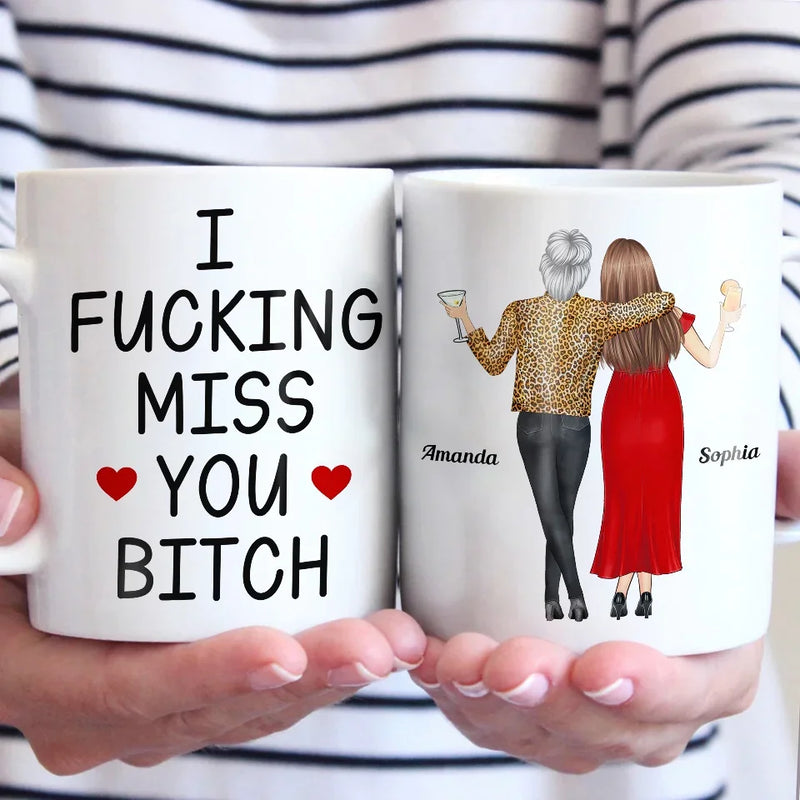 Besties Make The World Brighter - Bestie Personalized Custom Mug - Gift For Best Friends, BFF, Sisters