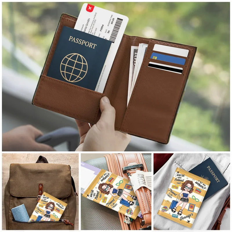 Travel Is The Therapy I Need To Reset - Travel Personalized Custom Passport Cover, Passport Holder - Holiday Vacation Gift, Gift For Adventure Travel Lovers