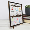 My First Home Was In Her Heart - Family Personalized Custom 2-Layered Wooden Plaque With Stand - Gift For Mom, Grandma