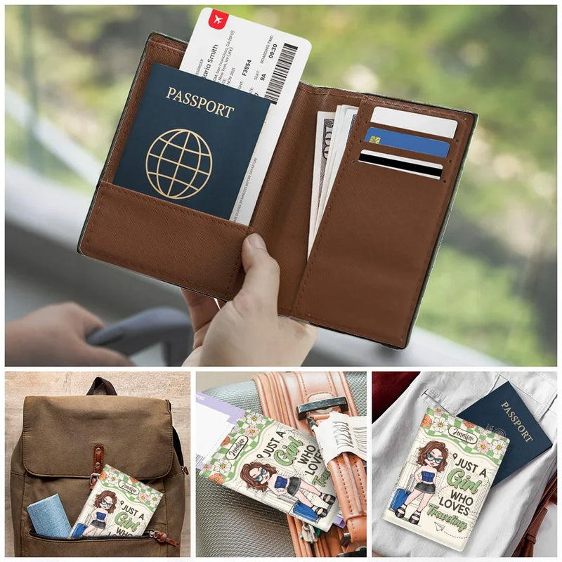 Step Out And Explore - Travel Personalized Custom Passport Cover, Passport Holder - Holiday Vacation Gift, Gift For Adventure Travel Lovers
