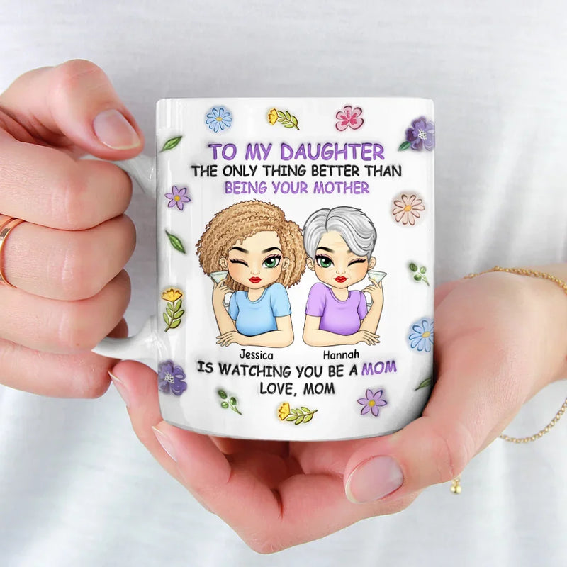 A Mother's Love Is The Purest Form Of Magic - Family Personalized Custom 3D Inflated Effect Printed Mug - Gift For Mom, Daughter