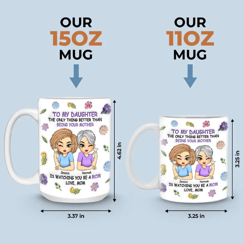A Mother's Love Is The Purest Form Of Magic - Family Personalized Custom 3D Inflated Effect Printed Mug - Gift For Mom, Daughter