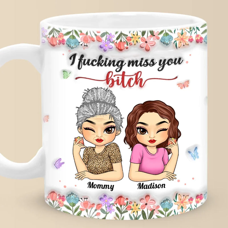 Real Friend Is The One You Can Count On No Matter What - Bestie Personalized Custom 3D Inflated Effect Printed Mug - Gift For Best Friends, BFF, Sisters