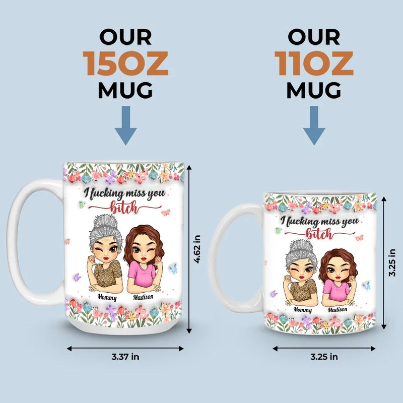 Real Friend Is The One You Can Count On No Matter What - Bestie Personalized Custom 3D Inflated Effect Printed Mug - Gift For Best Friends, BFF, Sisters