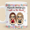 Real Friend Is The One You Can Count On No Matter What - Bestie Personalized Custom 3D Inflated Effect Printed Mug - Gift For Best Friends, BFF, Sisters