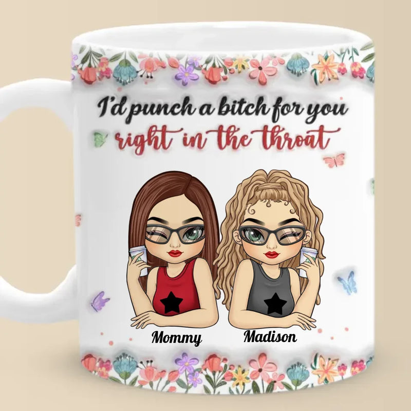 Real Friend Is The One You Can Count On No Matter What - Bestie Personalized Custom 3D Inflated Effect Printed Mug - Gift For Best Friends, BFF, Sisters