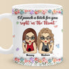 Real Friend Is The One You Can Count On No Matter What - Bestie Personalized Custom 3D Inflated Effect Printed Mug - Gift For Best Friends, BFF, Sisters