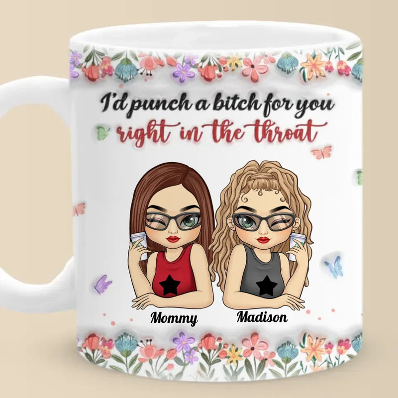 Real Friend Is The One You Can Count On No Matter What - Bestie Personalized Custom 3D Inflated Effect Printed Mug - Gift For Best Friends, BFF, Sisters