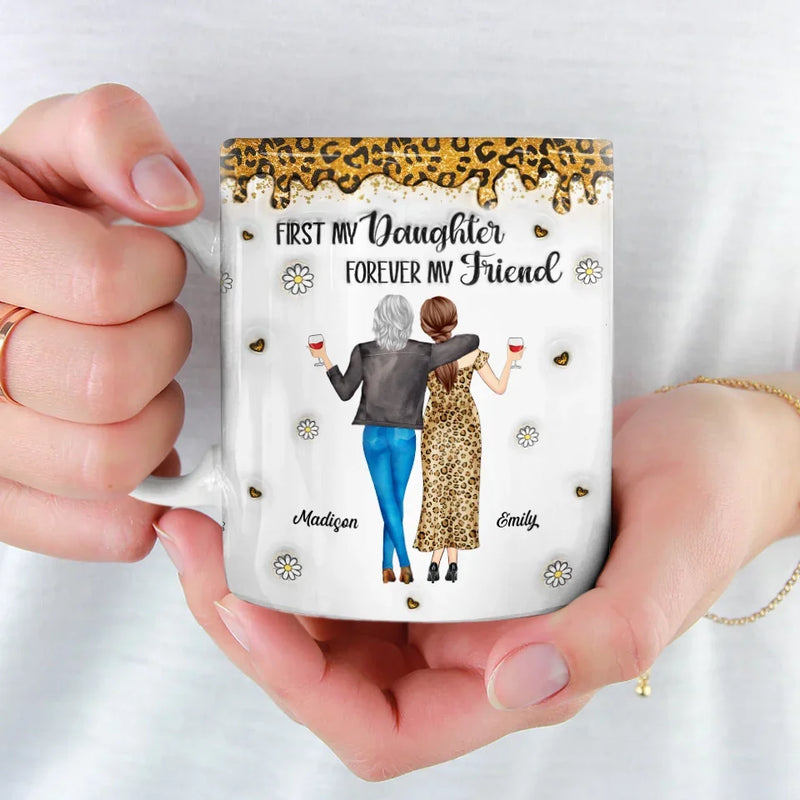 Like Mother, Like Daughter - Family Personalized Custom 3D Inflated Effect Printed Mug - Gift For Mom, Daughter