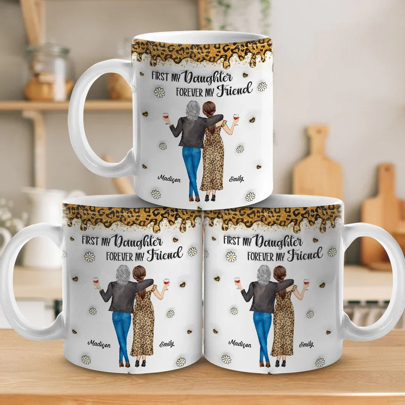 Like Mother, Like Daughter - Family Personalized Custom 3D Inflated Effect Printed Mug - Gift For Mom, Daughter