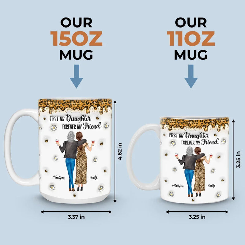 Like Mother, Like Daughter - Family Personalized Custom 3D Inflated Effect Printed Mug - Gift For Mom, Daughter