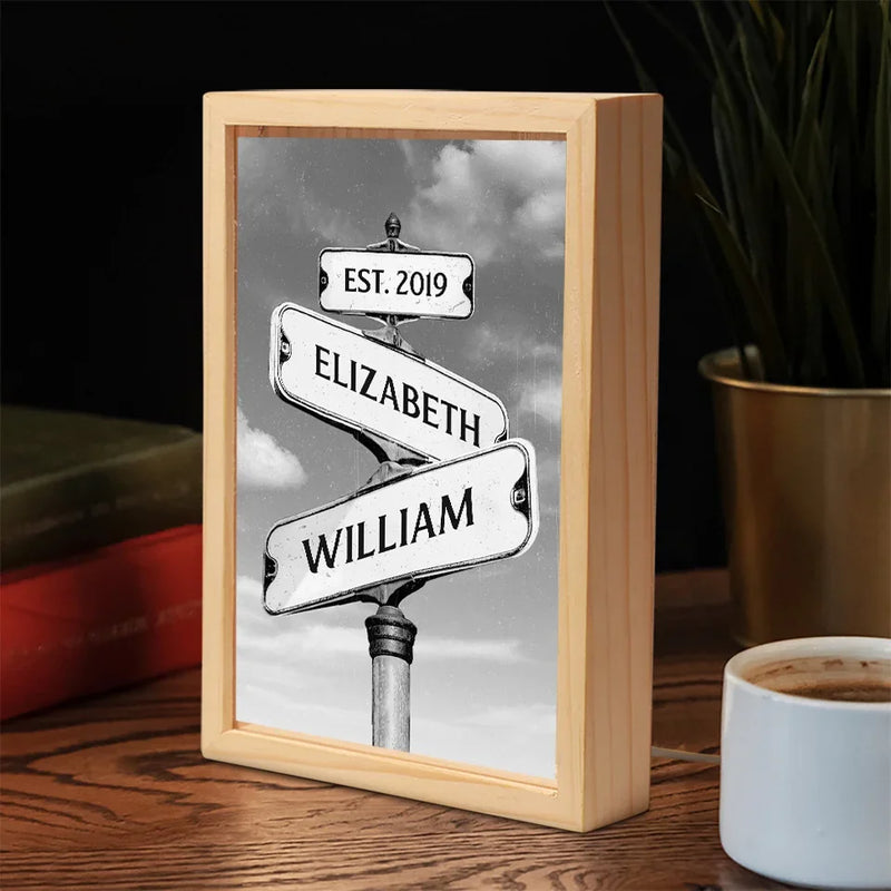 You Are My Today And All Of My Tomorrows - Couple Personalized Custom Frame Light Box - Gift For Husband Wife, Anniversary