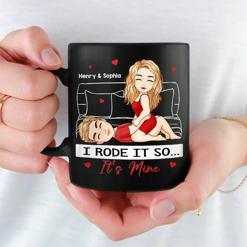 My Favorite Cardio Workout - Couple Personalized Custom Black Mug - Gift For Husband Wife, Anniversary