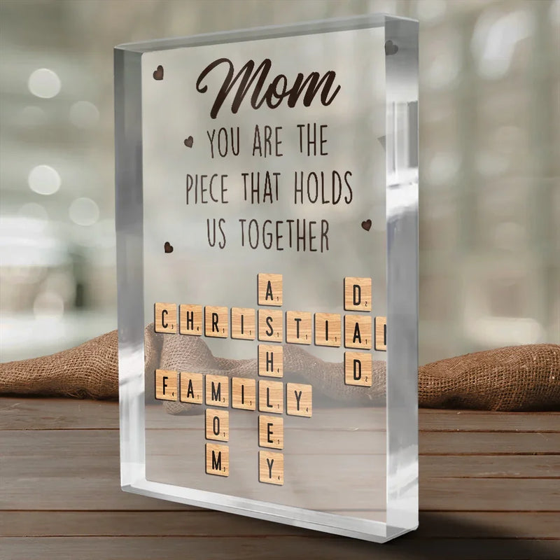 To The World You Are One Person, But To Us You Are The World - Family Personalized Custom Rectangle Shaped Acrylic Plaque - Gift For Family Members