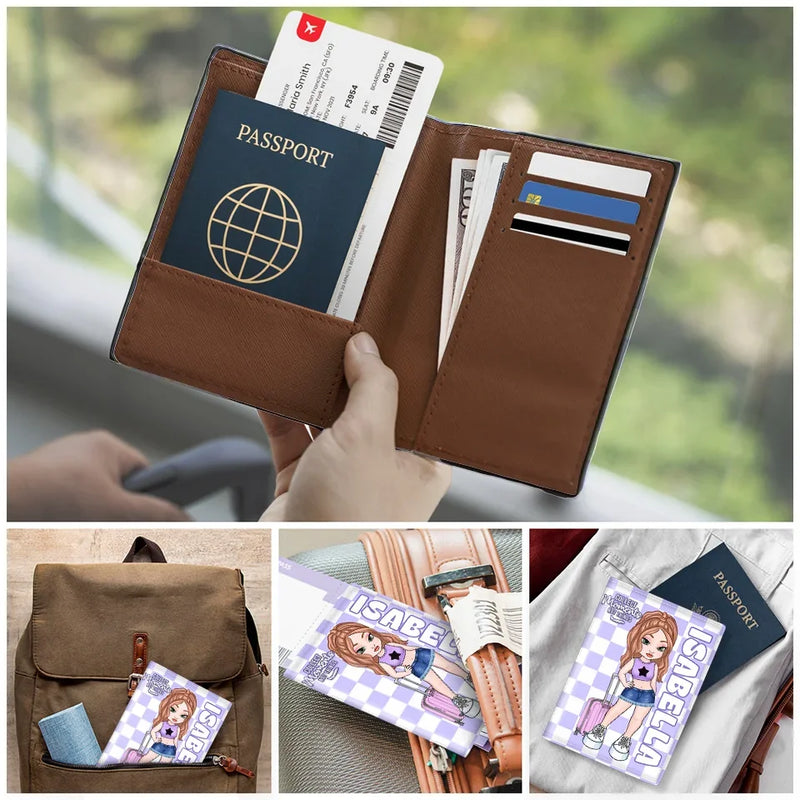 Live Your Best Travel Life - Travel Personalized Custom Passport Cover, Passport Holder - Holiday Vacation Gift, Gift For Adventure Travel Lovers