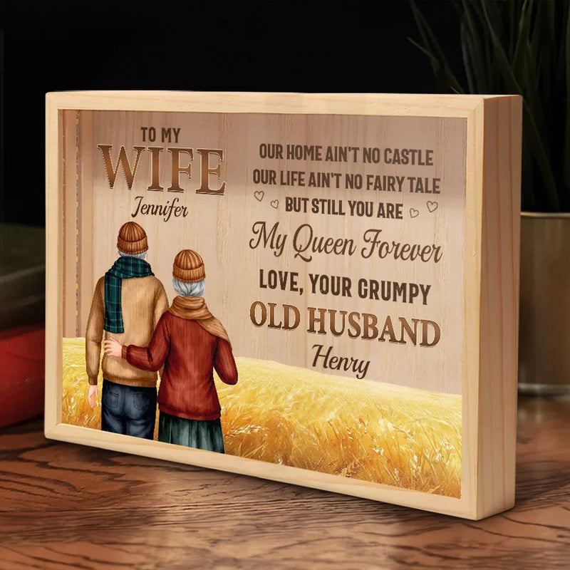 Two Hearts, One Soul - Couple Personalized Custom Frame Light Box - Gift For Husband Wife, Anniversary