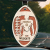 Life’s A Game, Football Is Serious - Personalized Custom Car Ornament - Acrylic Custom Shaped - Gift For Sport Lovers, Sport Players