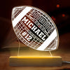 Play Hard, Shine Brighter - Personalized Custom Shaped 3D LED Light - Gift For Sport Lovers, Sport Players