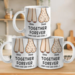 Together Forever - Couple Personalized Custom Mug - Gift For Husband, Wife, Couple