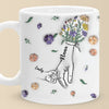 Grandma’s Hands Are The Safest Place To Be - Family Personalized Custom 3D Inflated Effect Printed Mug - Gift For Mom, Grandma