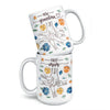 A Grandma’s Heart Is A Mother’s Love Multiplied - Family Personalized Custom 3D Inflated Effect Printed Mug - Gift For Mom, Grandma