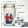You’re Not Just My Everything, You’re My Forever - Couple Personalized Custom Mason Jar Light - Gift For Couple, Husband Wife, Anniversary