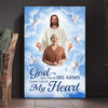 Custom Photo I Have You In My Heart - Memorial Personalized Custom Vertical Canvas - Sympathy Gift For Family Members