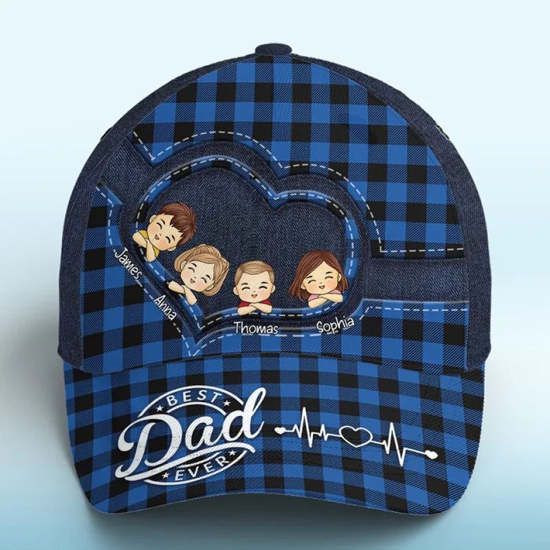 You Are The World - Family Personalized Custom Hat, All Over Print Classic Cap - Gift For Dad, Grandpa, Pet Owners, Pet Lovers
