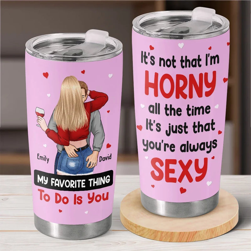 My Love, My Life - Couple Personalized Custom Tumbler - Gift For Husband Wife, Anniversary
