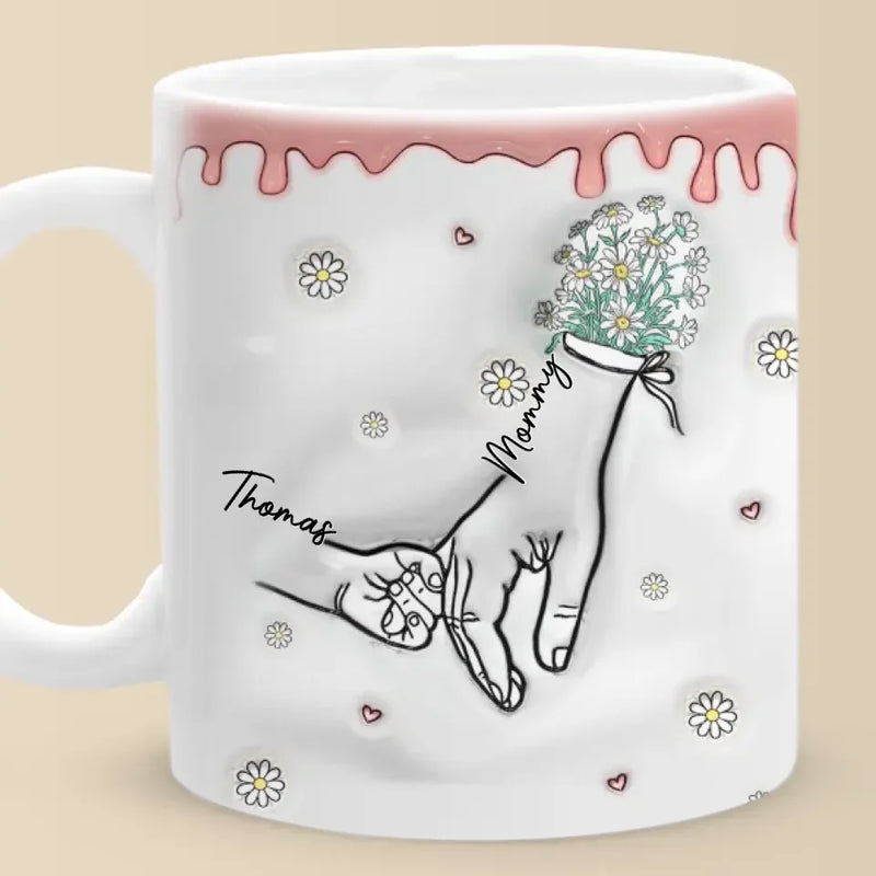 The Love Of A Mother Is Endless, The Wisdom Of A Grandmother Is Timeless - Family Personalized Custom 3D Inflated Effect Printed Mug - Gift For Mom, Grandma